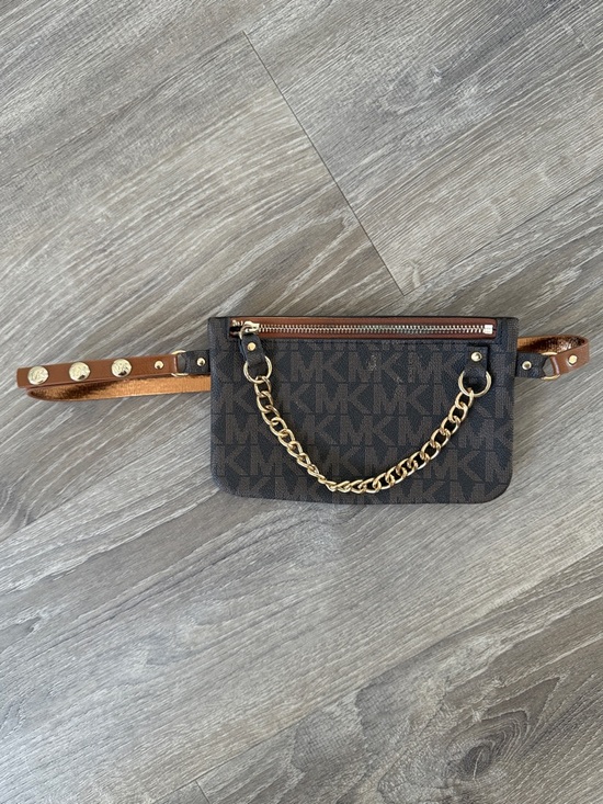 Michael Kors Handbags - Michael Kors Monogram Belt Bag with Gold Chain